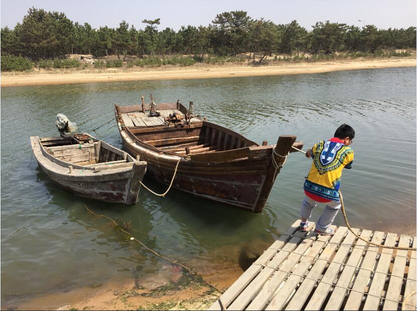 竭尽全力拉大船