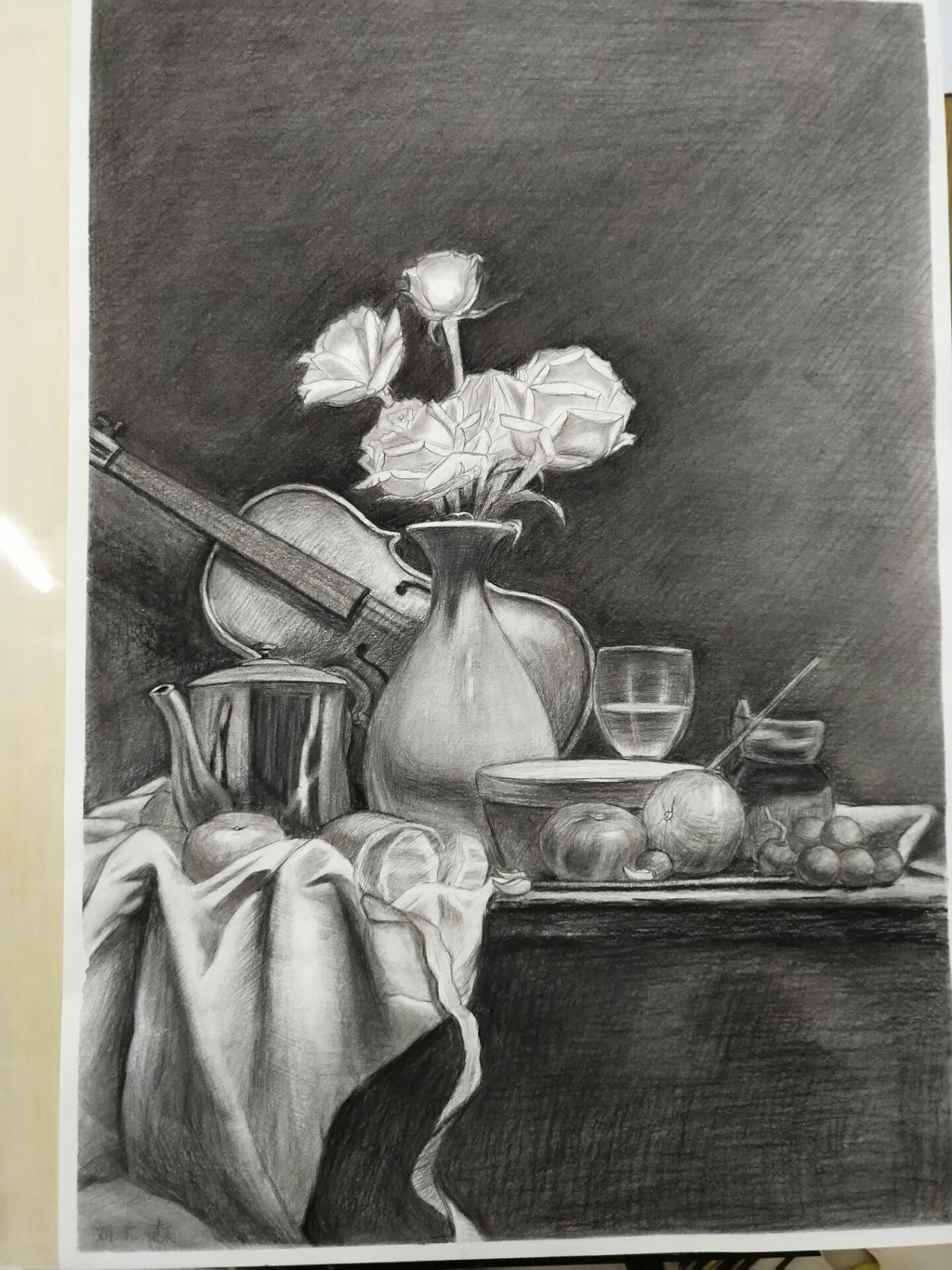 联合画室素描景物优秀作品投票