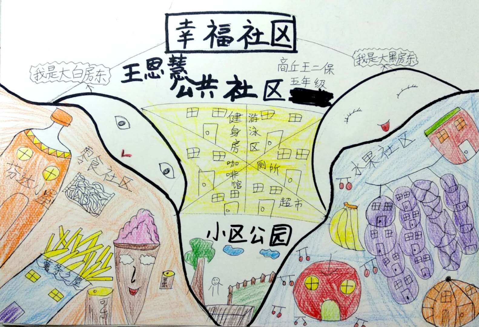 b商丘市王二保小学-朱珍慧-五年级王恩慧《幸福社区》859