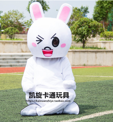白色俏皮兔