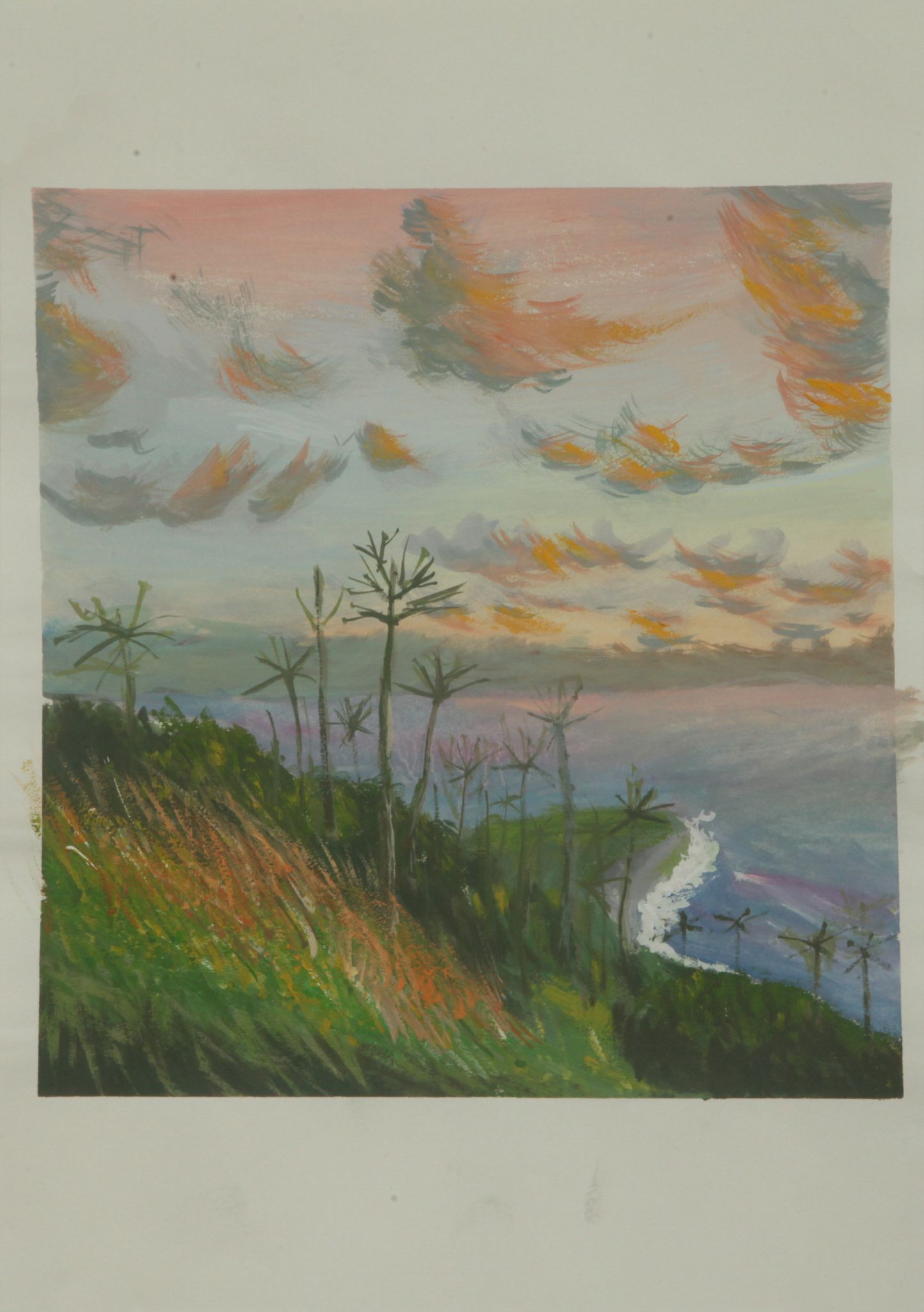 作者：李惠松：夕阳